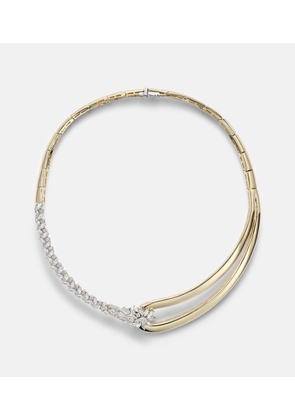 Yeprem Golden Strada 18kt gold choker with diamonds