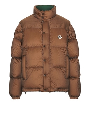 Moncler Verone 1 Jacket in Brown - Brown. Size 4 (also in 5).