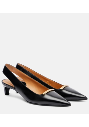 Tod's Barretta 40 leather slingback pumps
