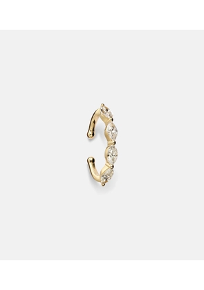 Shay Jewelry 18kt gold ear cuff with diamonds