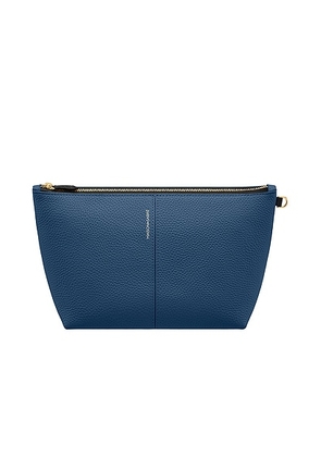MAISON de SABRÃ The Medium Flaire Pouch in Pacific Caviar - Blue. Size all.