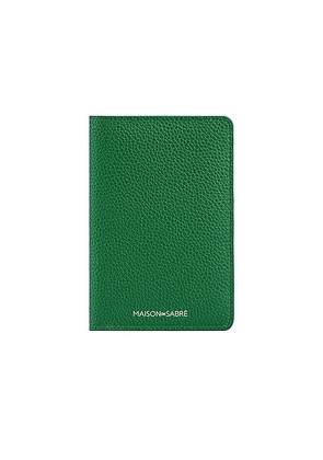 MAISON de SABRÉ The Passport Holder in Emerald Green - Green. Size all.