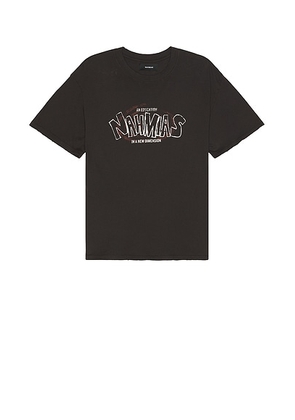 Nahmias No Rolling Boxy T-Shirt in Off Black - Black. Size L (also in S).