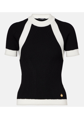 Balmain Ribbed-knit top