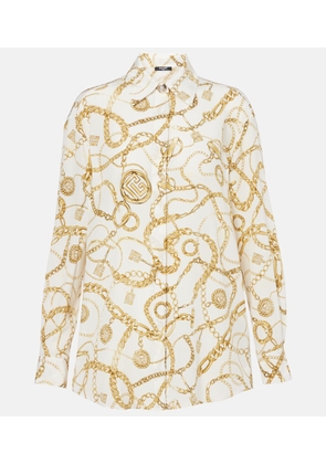 Balmain Chaines silk shirt