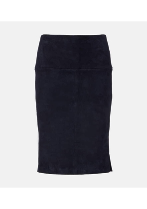 Stouls Gin suede pencil skirt