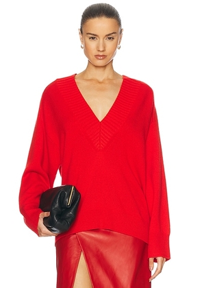 Loulou de Saison Sage Sweater in Tomato - Red. Size XS (also in ).