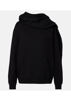 Courreges Asymmetric cotton jersey sweatshirt