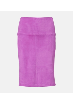 Stouls Gin suede pencil skirt