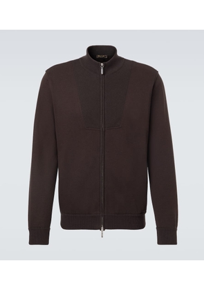 Loro Piana Whitney cotton-blend jersey bomber jacket