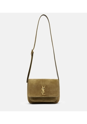 Saint Laurent Niki Cassandre suede shoulder bag