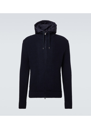 Herno Ribbed-knit wool jacket