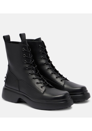 Tod's Leather combat boots