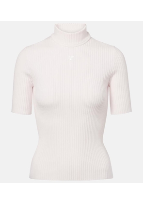 Courreges Reedition ribbed-knit top