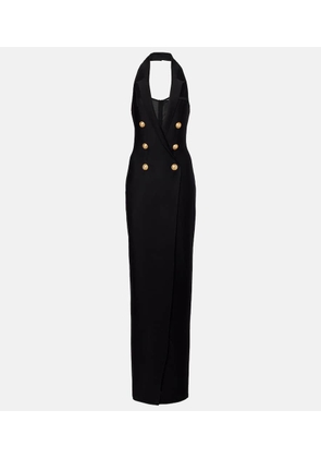 Balmain Halterneck open-back blazer dress