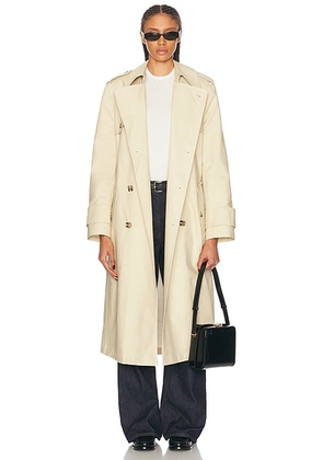 Mimchik Trench Coat in Sand - Cream. Size L (also in M).