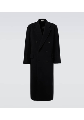 Auralee Double-breasted wool mosser coat