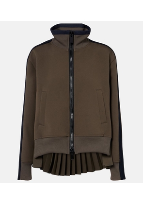 Sacai Matelasse and twill jacket