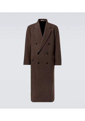 Auralee Double-breasted wool coat