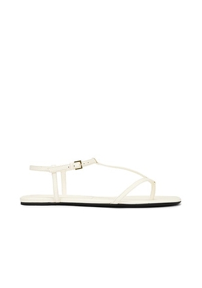 Loulou de Saison Amaru Thong Sandal in Cream - Cream. Size 36 (also in ).