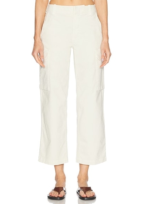 NILI LOTAN Leofred Cargo Pant in Stone - Cream. Size 10 (also in 12, 4, 6, 8).