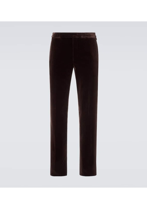 Ralph Lauren Purple Label Gregory cotton velvet suit pants