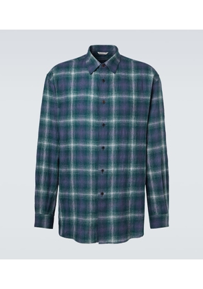 Auralee Checked wool shirt