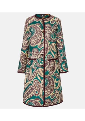 Etro Reversible jacquard coat