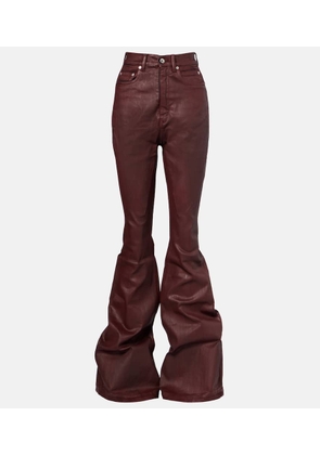 Rick Owens Bolan high-rise bootcut jeans
