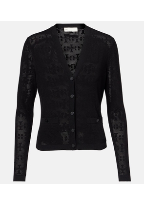 Tory Burch T Monogram jacquard cardigan