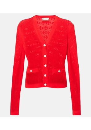 Tory Burch T Monogram jacquard cardigan