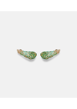 Ananya Scatter 18kt gold earrings with emeralds and diamonds