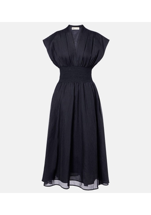 Tory Burch Striped cotton midi dress