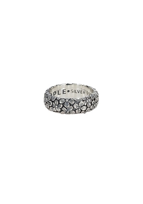 MAPLE Floral Band in Silver 925 - Metallic Silver. Size 11 (also in 9).