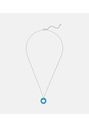 Mateo 14kt gold pendant necklace with turquoise