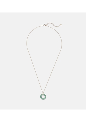 Mateo Donut 14kt gold necklace with jade