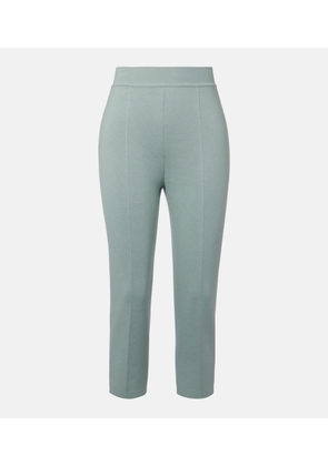 Loro Piana Siena silk and cotton cropped tapered pants