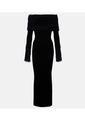 Jean Paul Gaultier Ribbed-knit maxi dress
