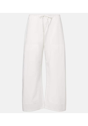 Leset Kyoto cotton barrel-leg pants
