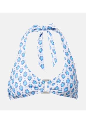 Heidi Klein La Croissette printed bikini top