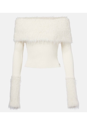 Jean Paul Gaultier Ribbed-knit top