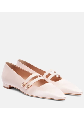 Manolo Blahnik Polmana satin Mary Jane flats