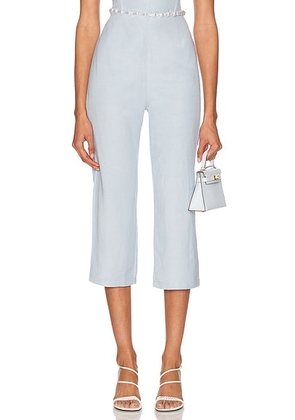 La Porte Jane Pearl Capri Pant in Cashmere Blue - Baby Blue. Size XS (also in S).