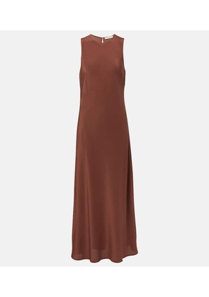 Asceno Valencia silk crepe maxi dress