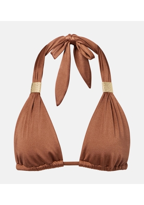 Heidi Klein Grasse halterneck bikini top