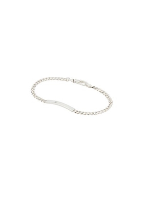 Martine Ali Baby ID Bracelet in Sterling Silver - Metallic Silver. Size 7.5in (also in 8.5in).