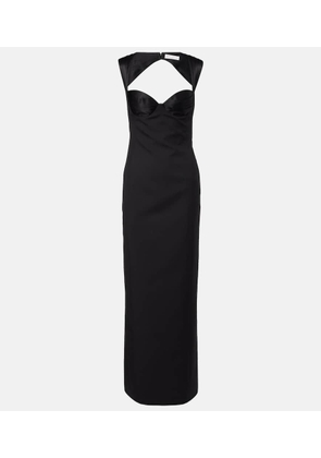 Nina Ricci Cutout virgin wool corset gown