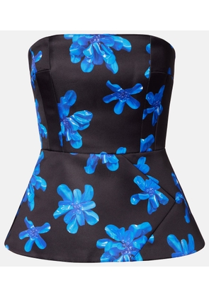 Emilia Wickstead Regan floral genzianella tube top