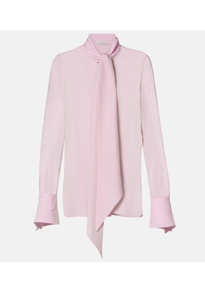 Nina Ricci Lavalliere silk crepe de chine blouse