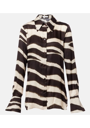 Nina Ricci Printed satin shirt